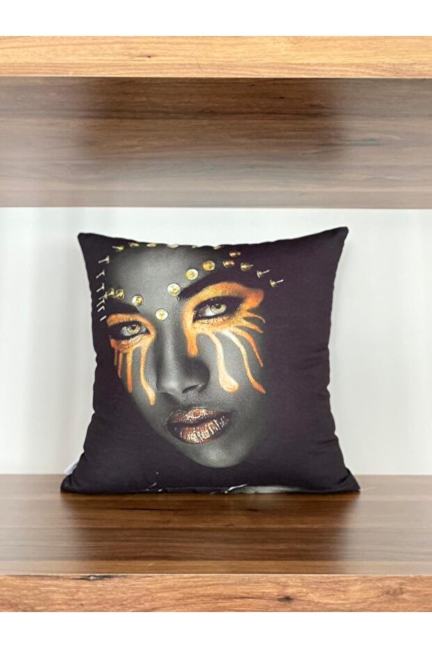 Digital Printed Double Sided Patterned Throw Pillow Cover - 1