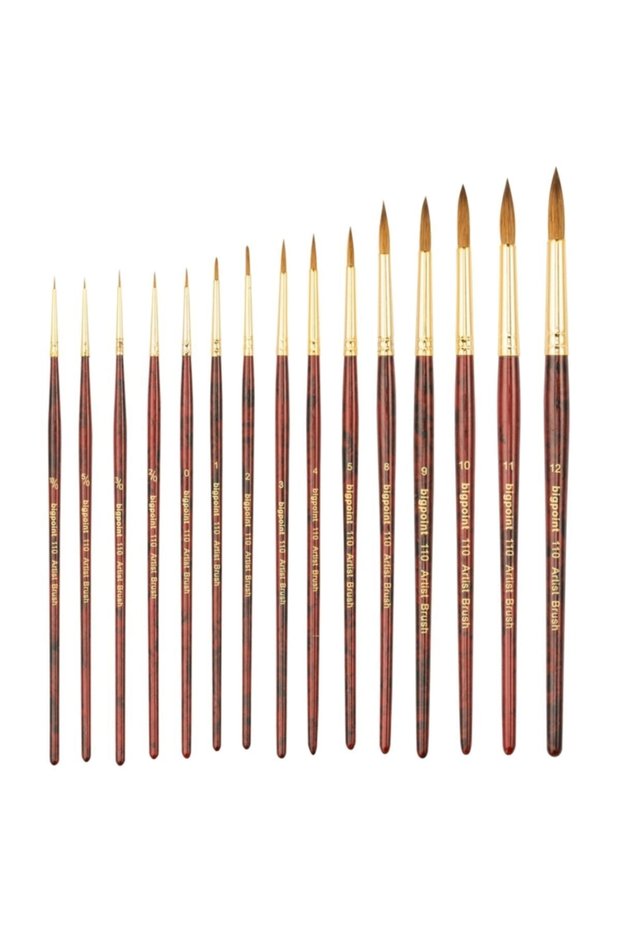110 Series Sable Kolinsky Round Brush No: 5/0 Box of 12