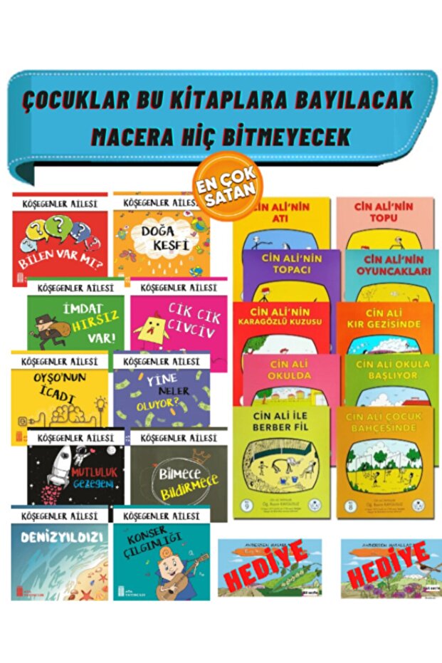 Cin Ali Hikaye Seti 10 Kitap 10'lu Macera Kitabı Seti