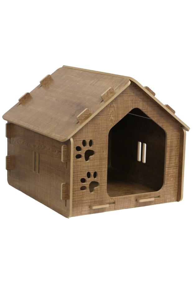 Dekoratif Ahşap Kedi Yuvası - 1