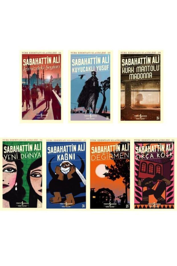 Sabahattin Ali Book Set Turkish Literature Classics Series 7 Books