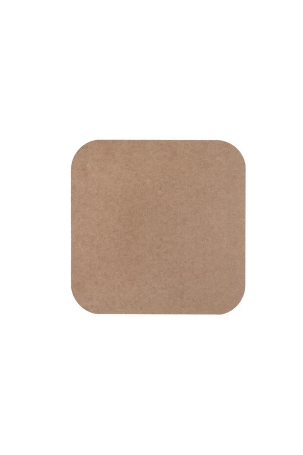 6 أطباق مربعة 3 مم خام MDF 33 سم