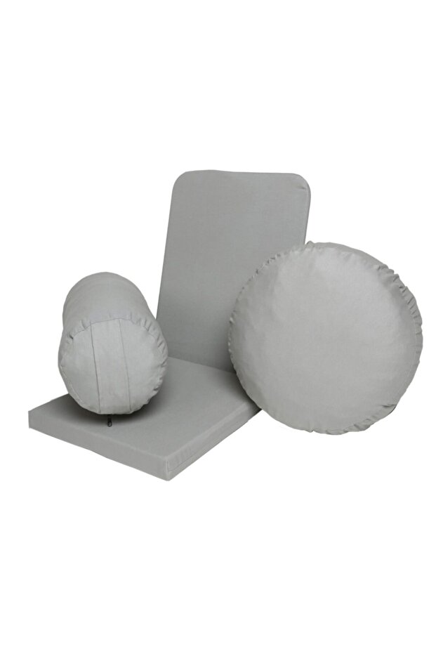 Meditation Chair Backjack + Bolster Cushion + Meditation Cushion Triple Set