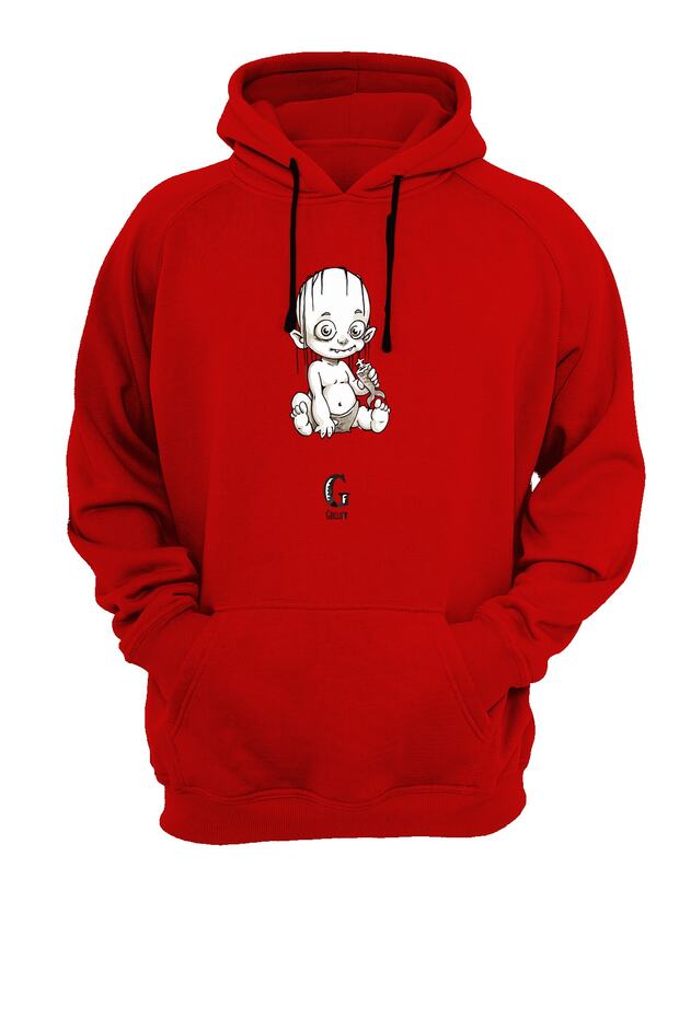 Printed Red Sweatshirt - 1