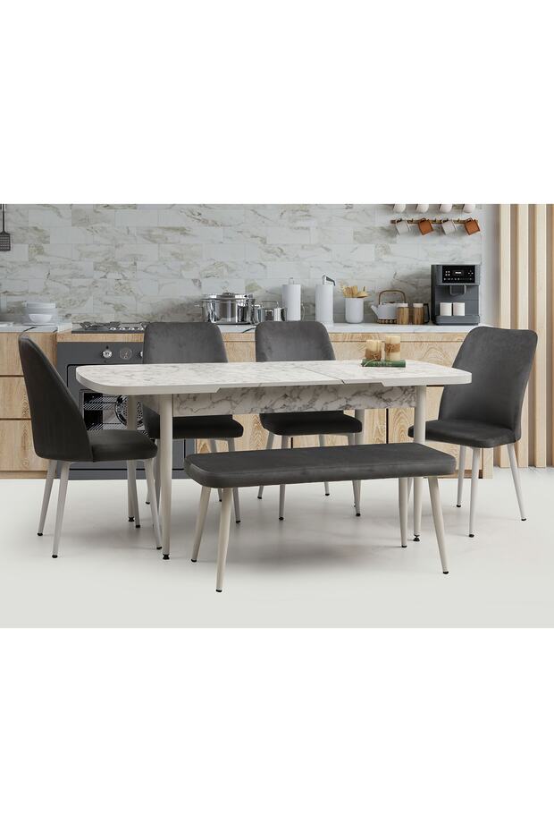 Class 4 Sandalyeli Benchli Mutfak Masa Takımı - 1