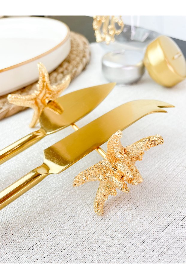 Sea Star Çkb Stand Set of 2 / Fork Spoon Knife Support / Riser