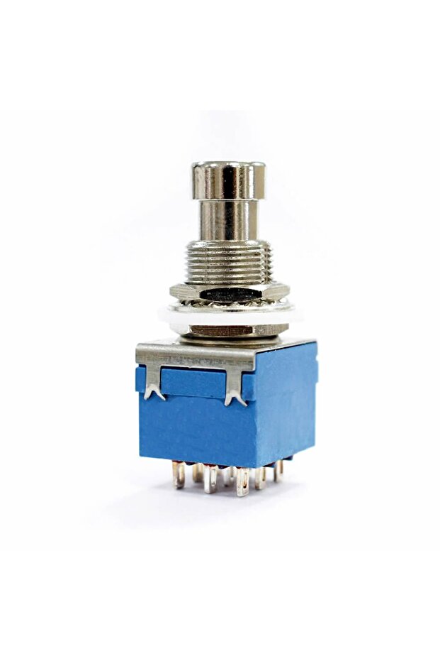 3pdt On/on/off 3lü Anahtar Ac 250v 3a 9 Pin Switch Anlık Basmalı Buton - 1