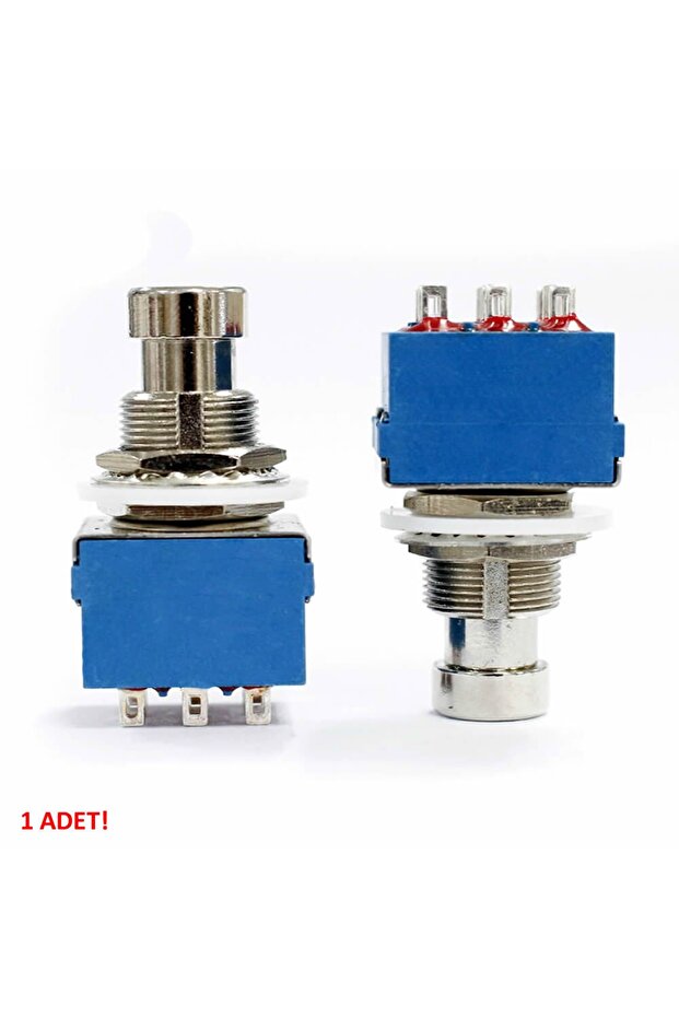 3pdt On/on/off 3lü Anahtar Ac 250v 3a 9 Pin Switch Anlık Basmalı Buton - 6