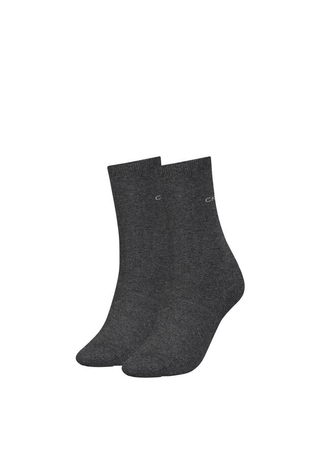 Damen Socken, 2'li Paket - Kurzsocken, Tek Beden, einfarbig - 1