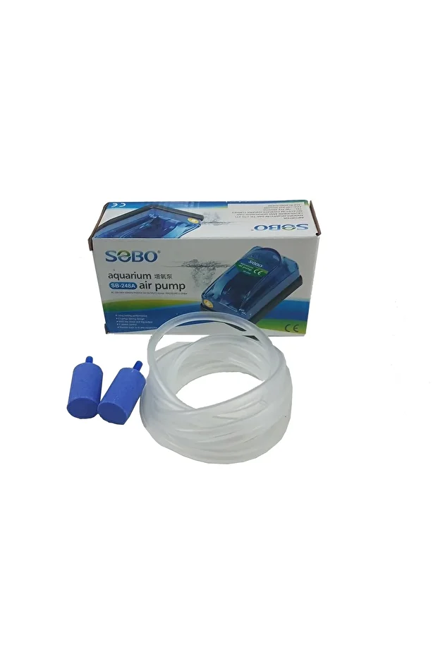 Air Engine Set (Single Output Sb-248a, 2 Cylinder Air Stones and 2 Mt Hose) - 1