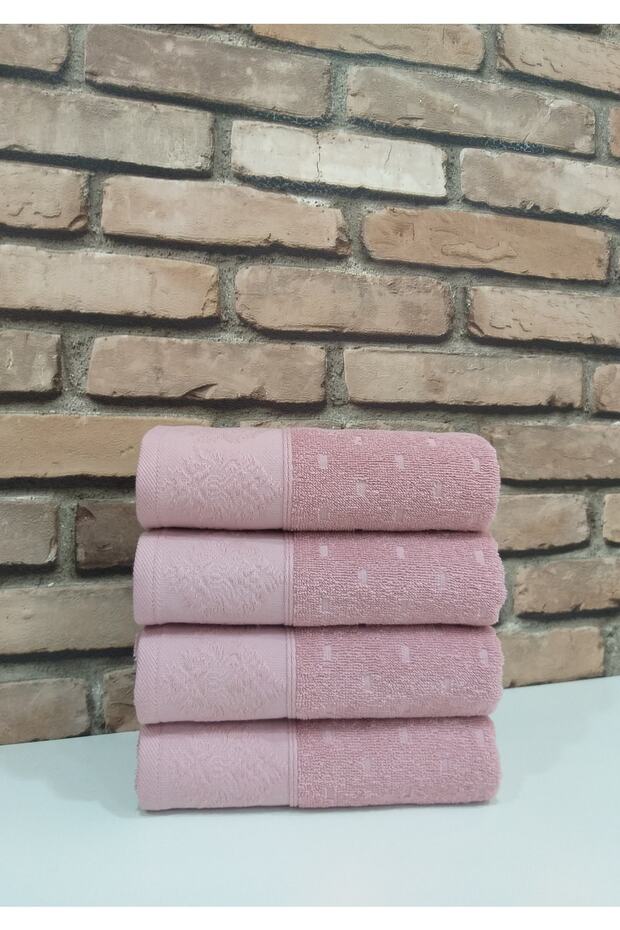 Heritage 4'lü Havlu Pembe - 1