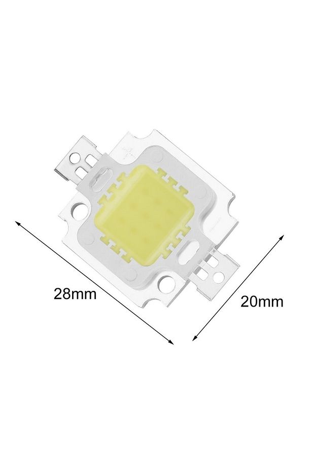 12v 10w Power Led Çipi Kırmızı Işık 10 Watt Projektör Cob Ledi 900lm - 2