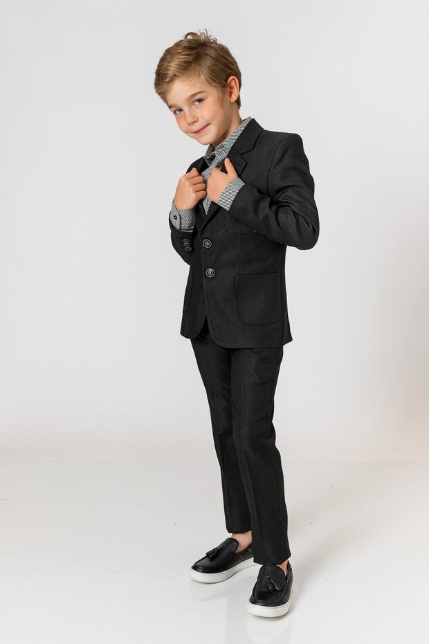 Boy's Black Jacket - 1