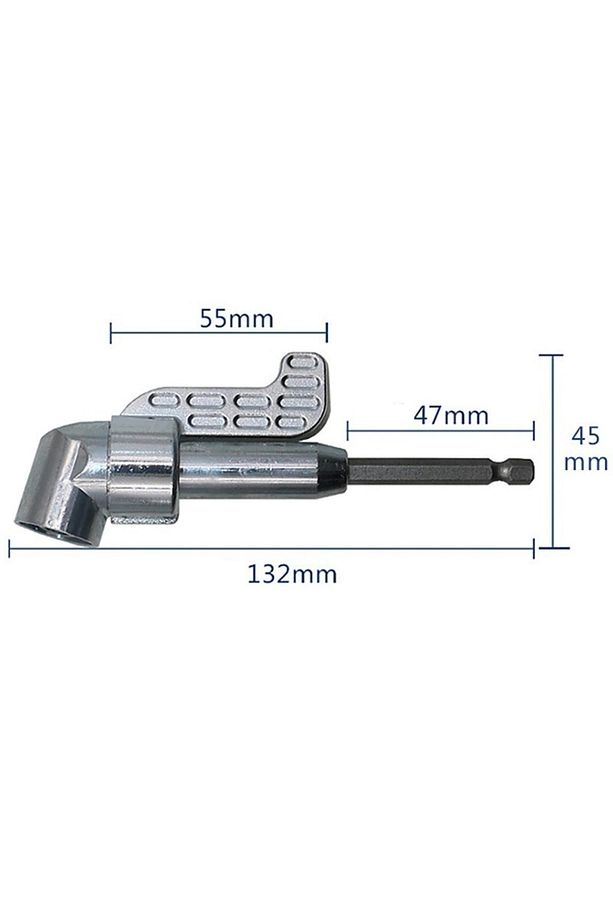Altıgen 1/4 Hex Bit Uzatma Adaptörü 5li Titanyum Matkap Ucu Seti Köşe Delme Vidalama Aparatı Altıgen - 7