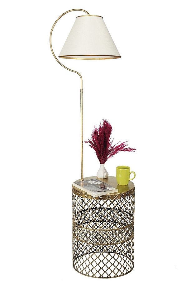 Tasarım Sehpalı Lambader Modern Lambader Köşe Aydınlatma - 1