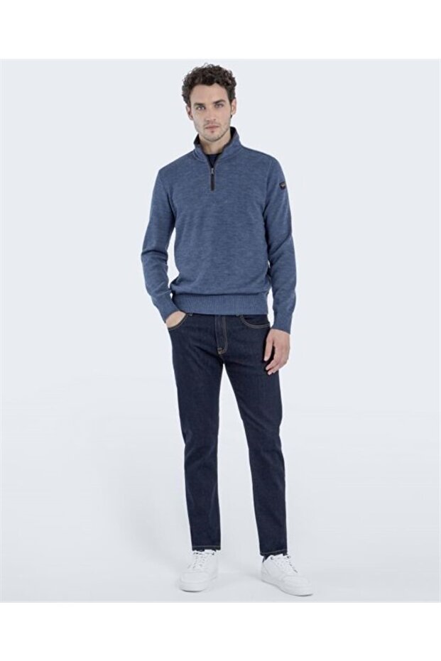 Men's Zıpped Pullover C.w. Wool - 4