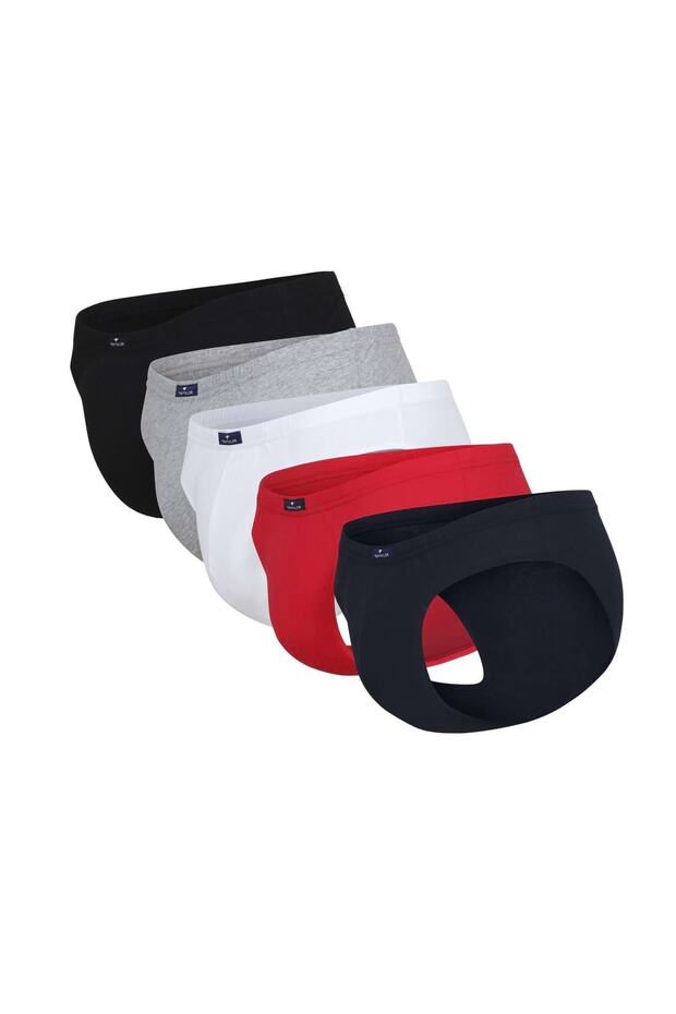 Herren Slip, 5er Pack - Mini Slip, Basic, einfarbig - 3