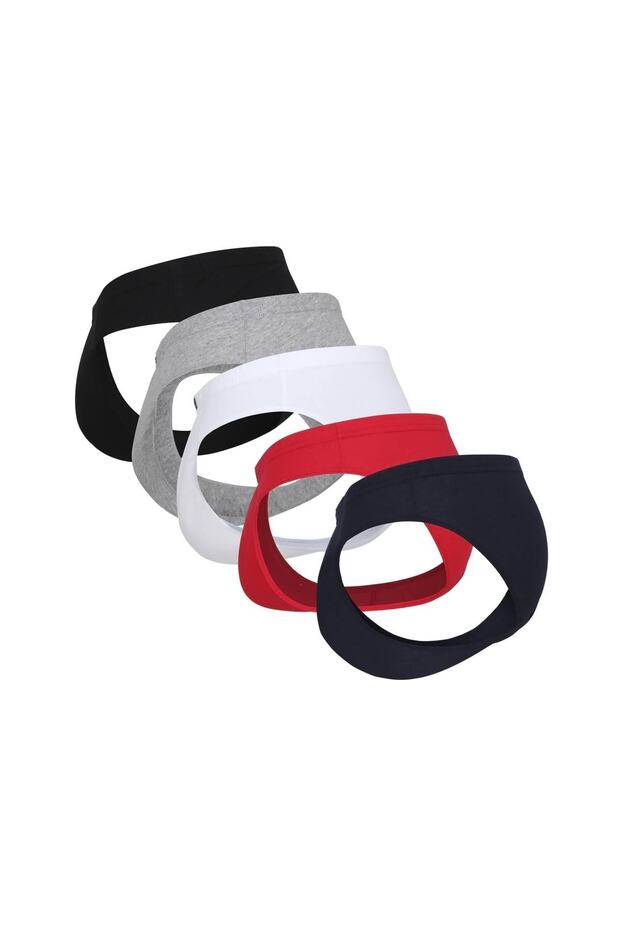 Herren Slip, 5er Pack - Mini Slip, Basic, einfarbig - 4