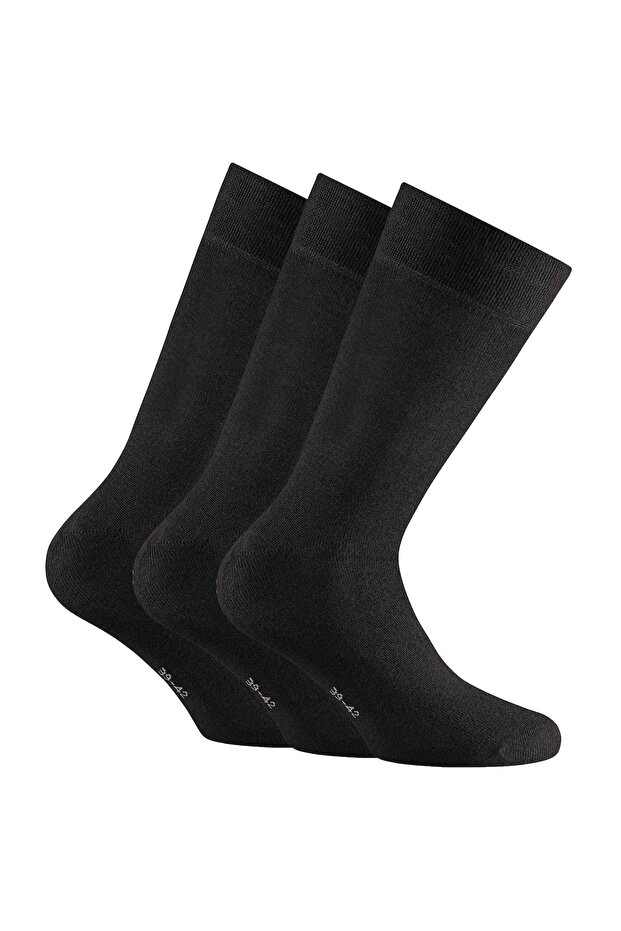 Rohner Unisex Socks, 3-pack - Cotton, Short Socks, Basic, Plain - 1