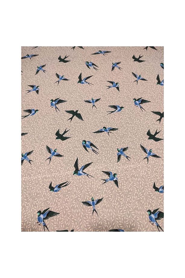 Kırlangıç Desen Kumaş En, 1,50 Cm Çift En - 1