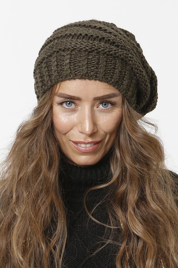 Knitwear Knitted Beanie with Neck Collar Feature Women's Winter Knitted Colored Hat