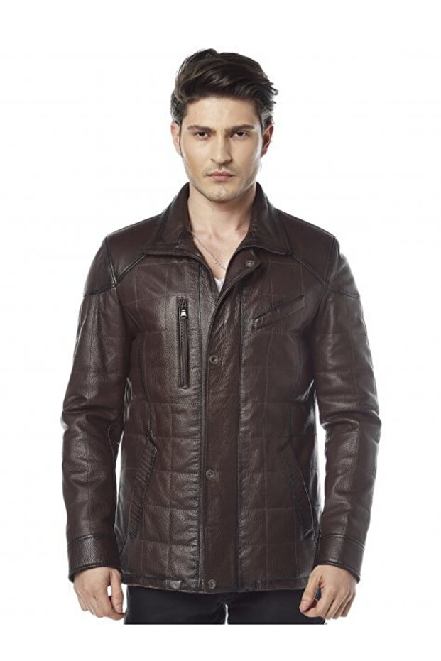 Strone Kahve Deri Mont - 1