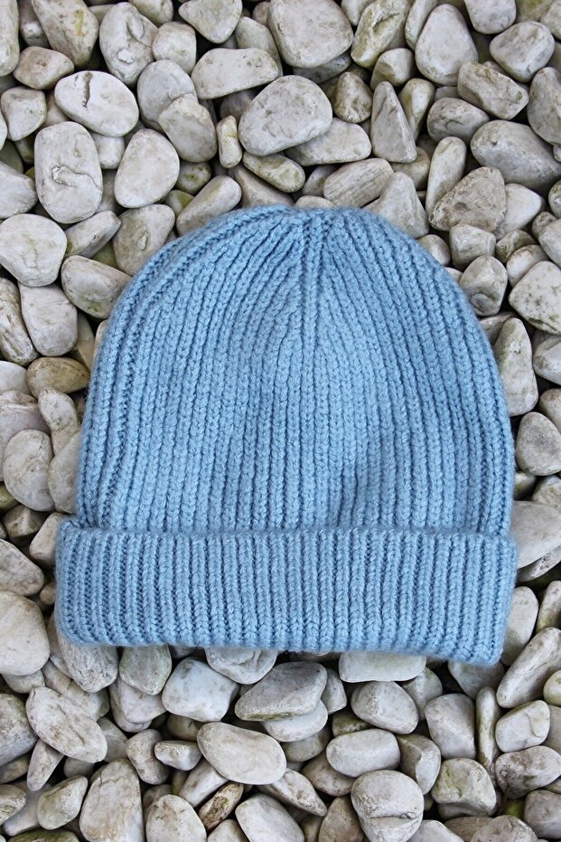Unisex Mohair Beret Folded Washable Knitwear Knitted Beret Unisex Winter Colorful Hat