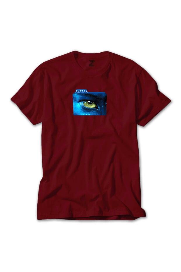 Avatar The Way Of Water Blue Line Red T-Shirt
