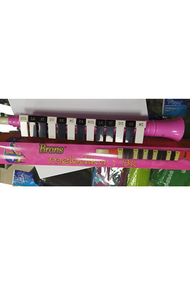 13 Tuşlu Melodika Pembe - 3