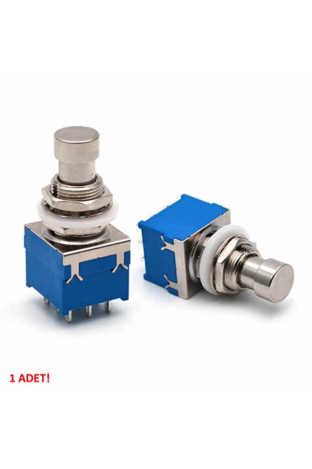 3pdt On/on/off 3lü Anahtar Ac 250v 3a 9 Pin Switch Anlık Basmalı Buton - 4
