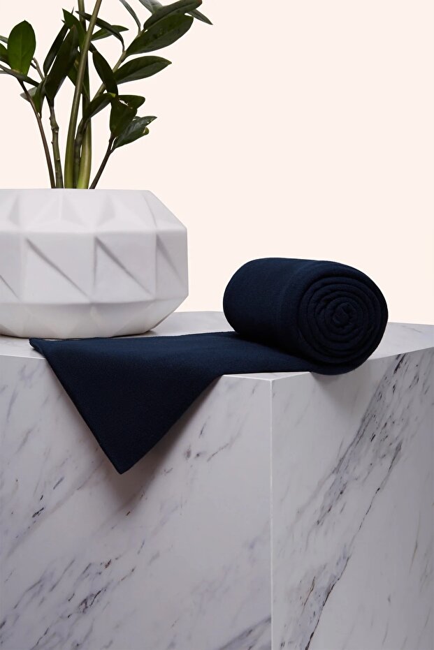 شال قطن ممشط -كحلي- - 4