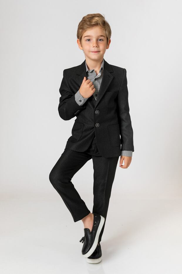 Boy's Black Jacket - 2