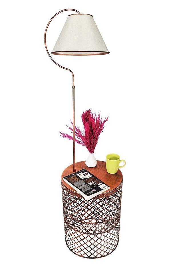 Tasarım Sehpalı Lambader Modern Lambader Köşe Aydınlatma - 2