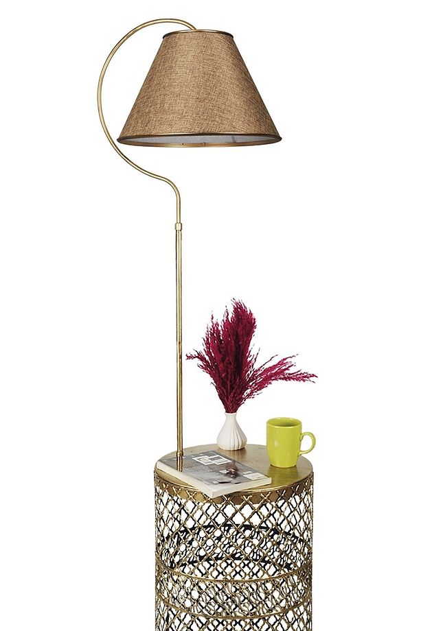 Tasarım Sehpalı Lambader Modern Lambader Köşe Aydınlatma - 4