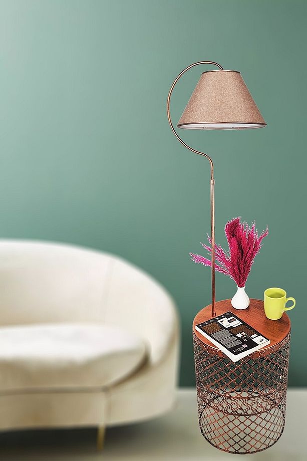 Tasarım Sehpalı Lambader Modern Lambader Köşe Aydınlatma - 2