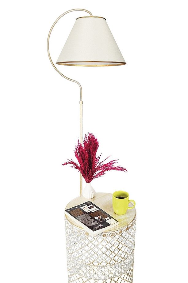 Tasarım Sehpalı Lambader Modern Lambader Köşe Aydınlatma - 4