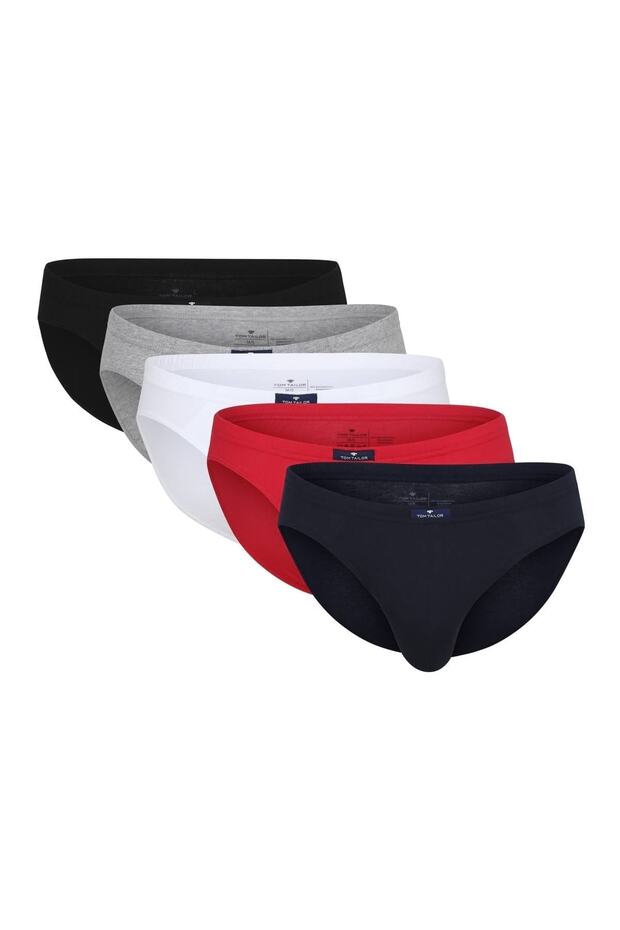 Herren Slip, 5er Pack - Mini Slip, Basic, einfarbig - 1