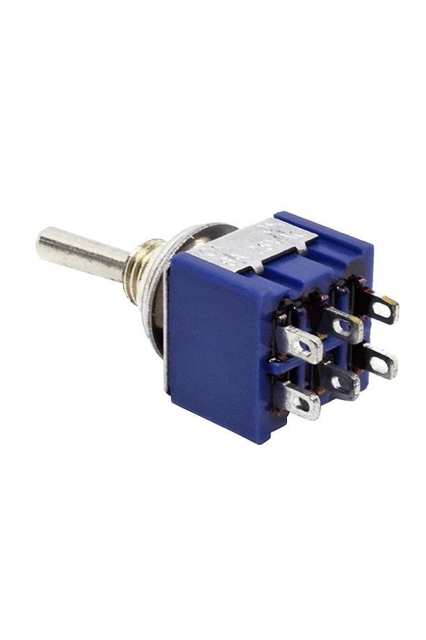 Mts-203 Mini Toggle Çift Anahtar 3a 250v On / Off / On 6 Pin 3 Pozisyon - 4