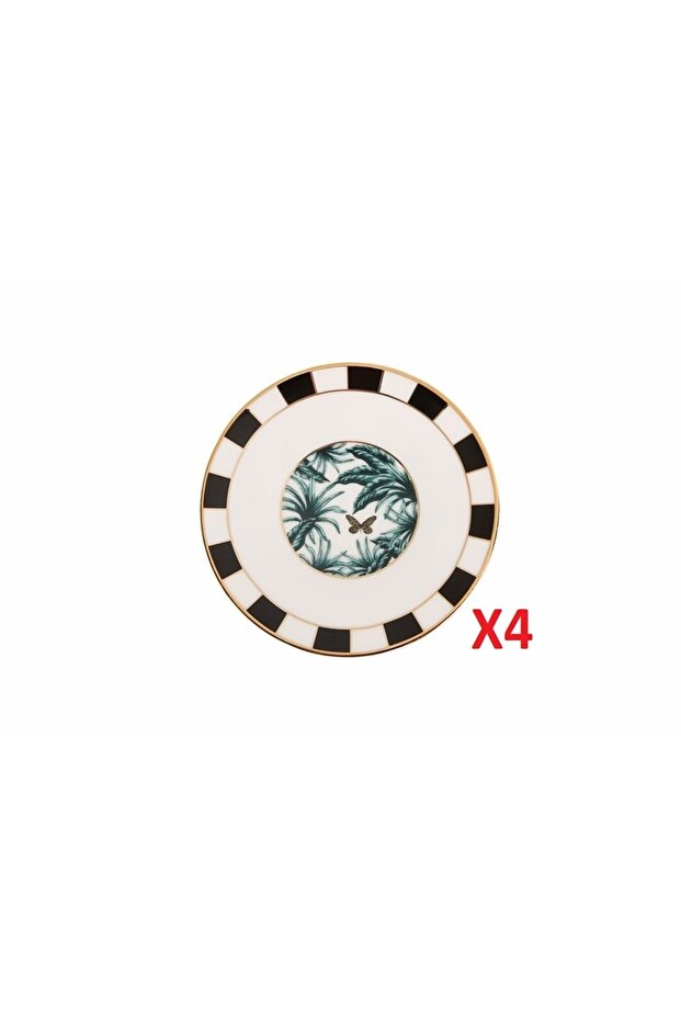 Palms Flat Plate 16cm Set of 4 04alm005178