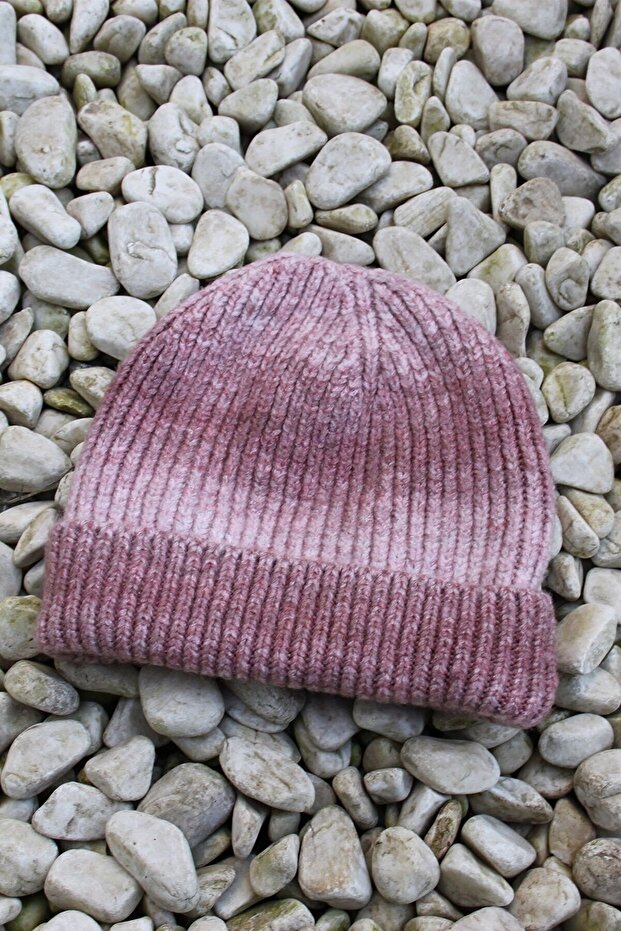 Unisex Mohair Beret Folded Washable Knitwear Knitted Beret Unisex Winter Colorful Hat