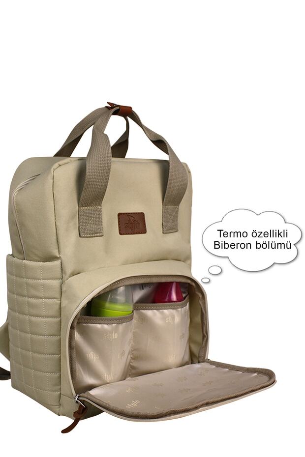 Feather Ekstra Hafif Anne Bebek Çantası Bej - 6