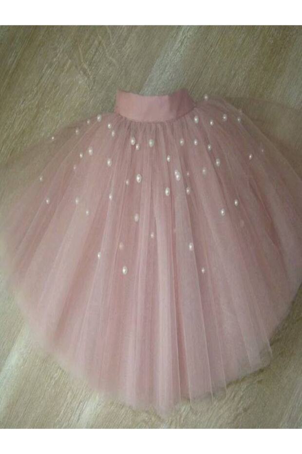 Princess Pearl Detailed Girl's Tutu Skirt