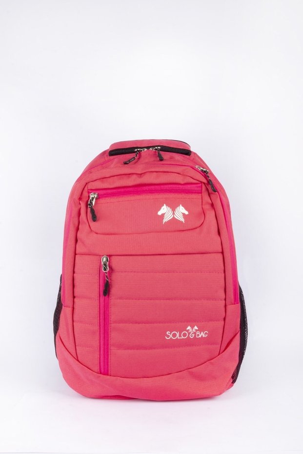 Lorenza Ricci Pink Unisex Laptop Backpack Sports School Fitness Bag