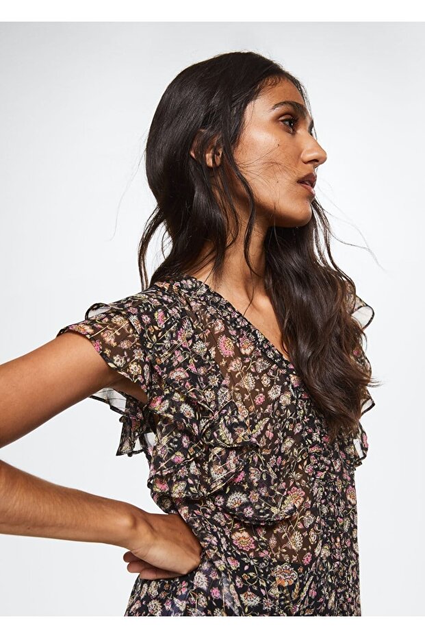 Desenli Lureks Bluz - 5