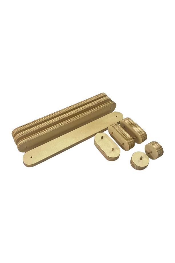Montessori Denge Yolu - Portatif Ahşap Denge Yolu - Denge Kirişi - 4 Lü Denge Kirişi - 3