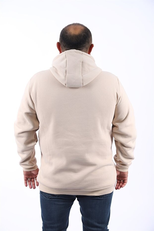 سويت شيرت رجالي أساسي مقاس كبير بغطاء للرأس 11700 - 2