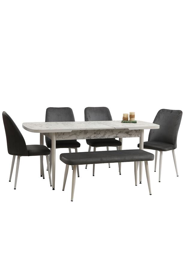 Class 4 Sandalyeli Benchli Mutfak Masa Takımı - 4