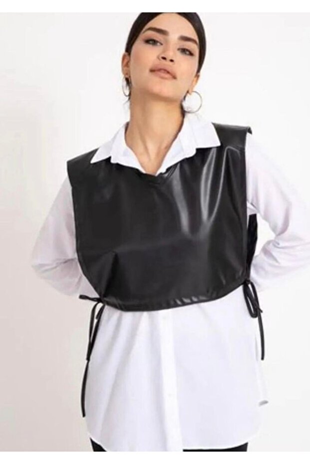 Deri Yelekli Gömlek - 2