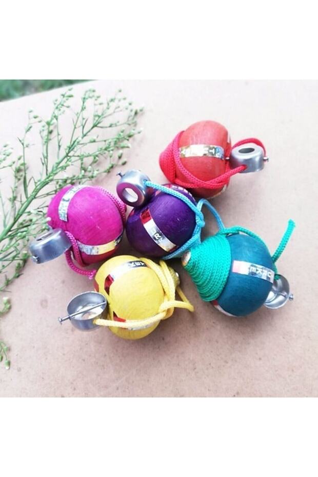 Wooden Spinning Top Package - 5 Pieces