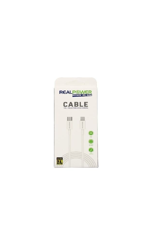 Real Power "type-c To Lightninig Data " Iphone Hızlı Şarj Kablosu - 1